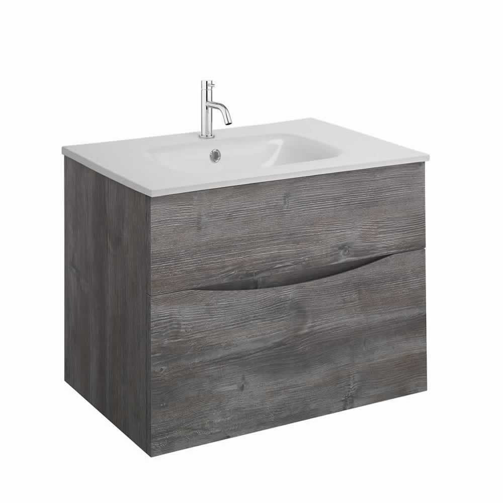 Glide II 70 Unit & Ice White Glass Basin
